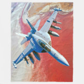 EA-18G GROWLER FLEECE DEKEN (Voorkant)