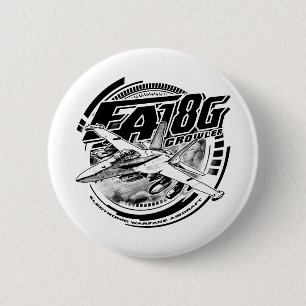 EA-18G Growler Pinback Button Button