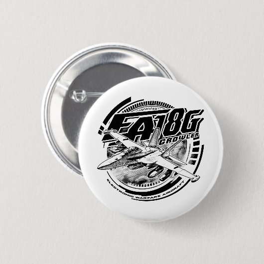 EA-18G Growler Pinback Button Button (Voorkant /achterkant)
