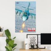 EA-6B PROWLER - FLARES! POSTER (Thuiskantoor)