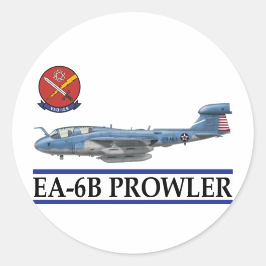 EA-6B "Prowler" Ronde Sticker (Voorkant)