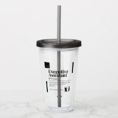 EA Definition Clear Tumbler Acryl Drinkbeker (Voorkant)