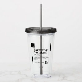 EA Definition Clear Tumbler Acryl Drinkbeker