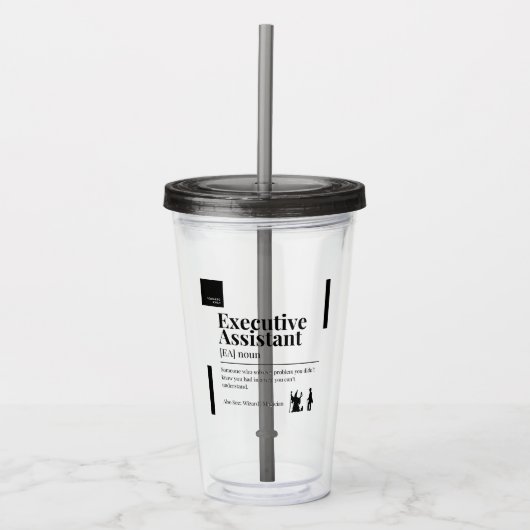 EA Definition Clear Tumbler Acryl Drinkbeker (Voorkant)