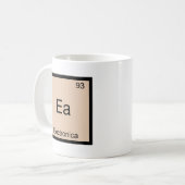 Ea - Electronica Funny Chemistry Element Symbol T Koffiemok (Voorkant links)