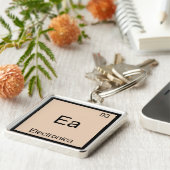 Ea - Electronica Grappige Chemie Elementsymbool T Sleutelhanger (Zijkant)