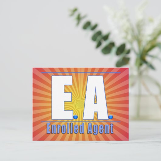EA LOGO1 UITGEBREIDE AGENT BRIEFKAART (Staand voorkant)