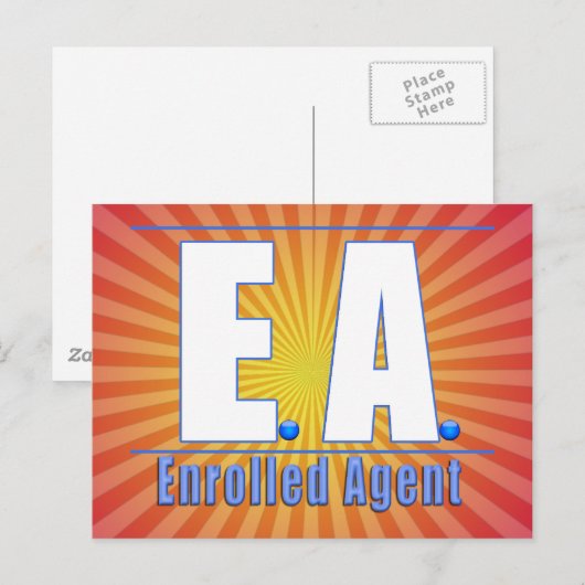 EA LOGO1 UITGEBREIDE AGENT BRIEFKAART (Voorkant / Achterkant)
