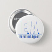 EA LOGO1 UITGEBREIDE AGENT RONDE BUTTON 5,7 CM (Voorkant /achterkant)