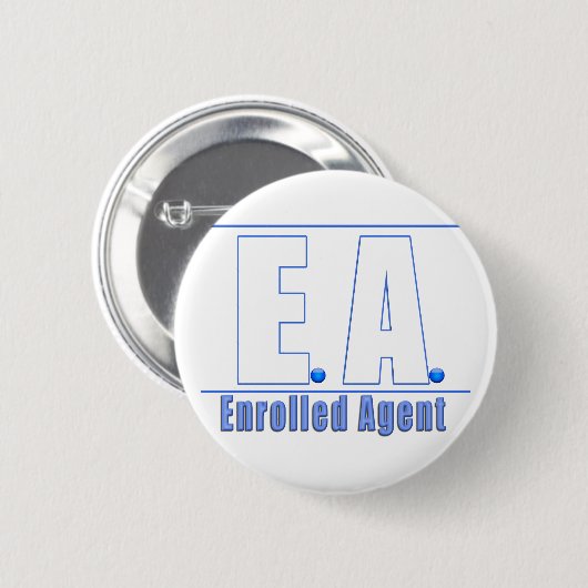 EA LOGO1 UITGEBREIDE AGENT RONDE BUTTON 5,7 CM (Voorkant /achterkant)