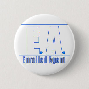 EA LOGO1 UITGEBREIDE AGENT RONDE BUTTON 5,7 CM