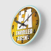 EA LOGO INGESCHREVEN AGENT RONDE KLOK (Hoek)