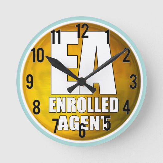 EA LOGO INGESCHREVEN AGENT RONDE KLOK (Voorkant)