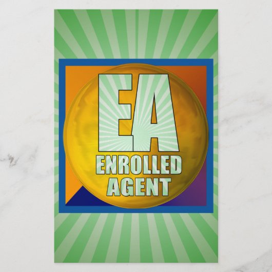 EA LOGO-INGEVOERDE AGENT BRIEFPAPIER (Voorkant)