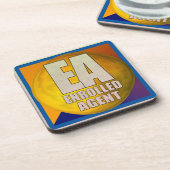 EA LOGO-INGEVOERDE AGENT DRANKJES ONDERZETTER (Linkerzijde)