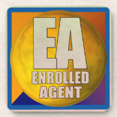 EA LOGO-INGEVOERDE AGENT DRANKJES ONDERZETTER (Voorkant)