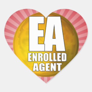 EA LOGO-INGEVOERDE AGENT HART STICKER