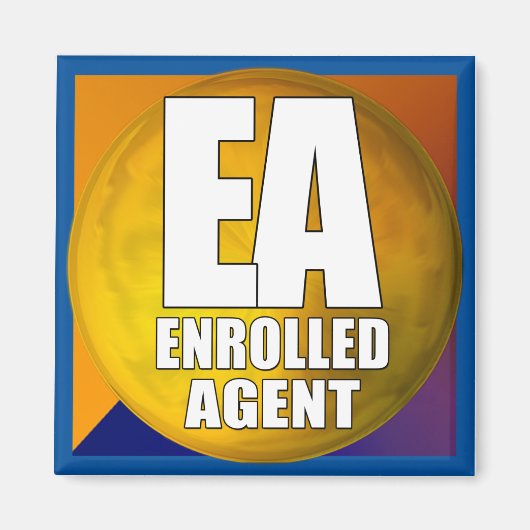 EA LOGO-INGEVOERDE AGENT MAGNEET (Voorkant)