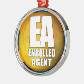 EA LOGO-INGEVOERDE AGENT METALEN ORNAMENT (Links)