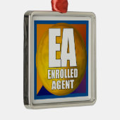 EA LOGO-INGEVOERDE AGENT METALEN ORNAMENT (Rechts)