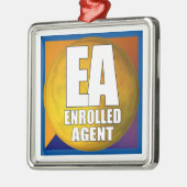 EA LOGO-INGEVOERDE AGENT METALEN ORNAMENT (Links)