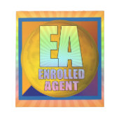 EA LOGO-INGEVOERDE AGENT NOTITIEBLOK (Voorkant)