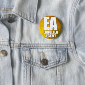 EA LOGO-INGEVOERDE AGENT RONDE BUTTON 5,7 CM (In situ)