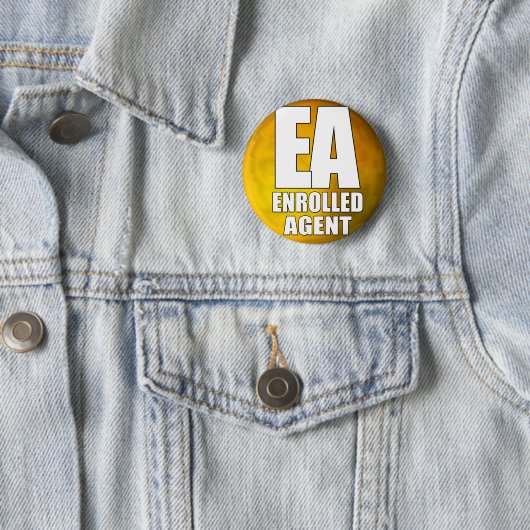 EA LOGO-INGEVOERDE AGENT RONDE BUTTON 5,7 CM (In situ)