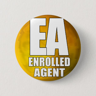 EA LOGO-INGEVOERDE AGENT RONDE BUTTON 5,7 CM
