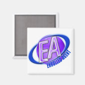 EA ORB SWOOSH LOGO - GEÏNROLLEERDE AGENT MAGNEET (Voorkant / Achterkant)