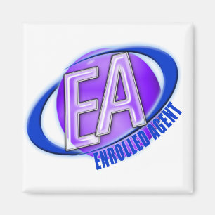 EA ORB SWOOSH LOGO - GEÏNROLLEERDE AGENT MAGNEET
