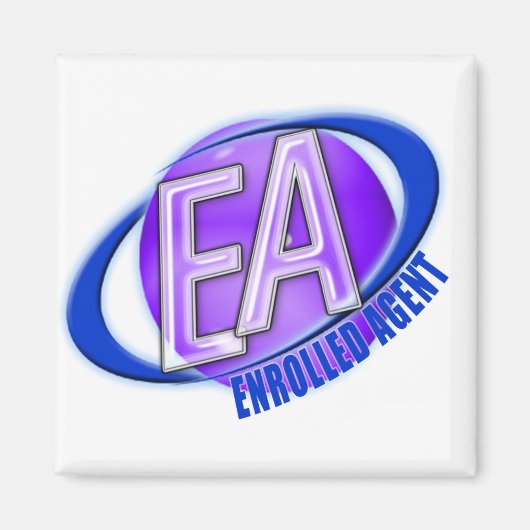 EA ORB SWOOSH LOGO - GEÏNROLLEERDE AGENT MAGNEET (Voorkant)
