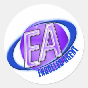 EA ORB SWOOSH LOGO - GEÏNROLLEERDE AGENT RONDE STICKER