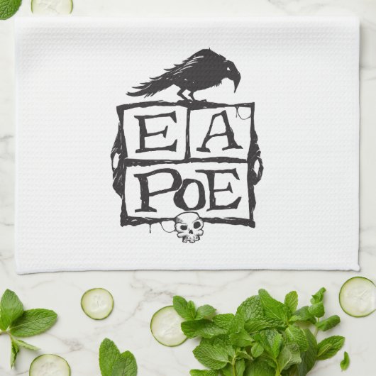 EA Poe Boxes Kitchen Towel Theedoek (Gevouwen)