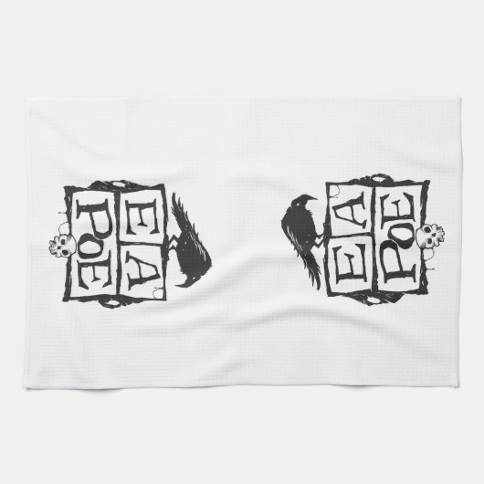 EA Poe Boxes Kitchen Towel Theedoek (Horizontaal)