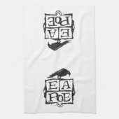 EA Poe Boxes Kitchen Towel Theedoek (Verticaal)