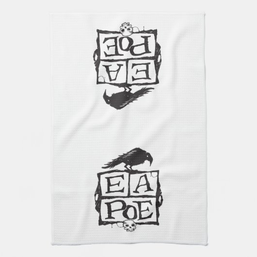 EA Poe Boxes Kitchen Towel Theedoek (Verticaal)