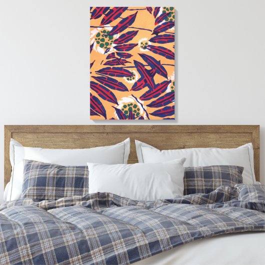 EA Séguy botanical Premium Wrapped Canvas (Insitu (Slaapkamer))