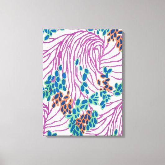 EA Séguy botanical Premium Wrapped Canvas Afdruk (Voorkant)