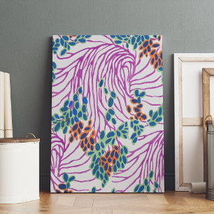 EA Séguy botanical Premium Wrapped Canvas Afdruk