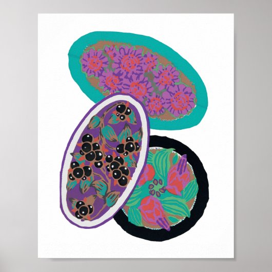 EA Séguy botanische poster voor bloemdruk (Voorkant)