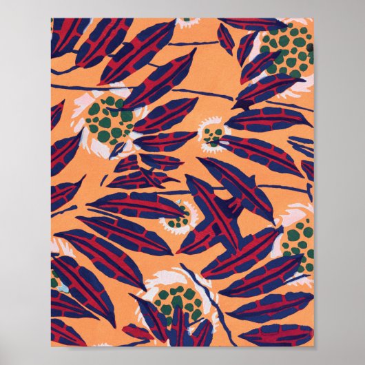 EA Séguy botanische poster voor bloemdruk (Voorkant)