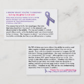 EA/TEF-kaarten voor meisjes Visitekaartje (Voorkant / Achterkant)