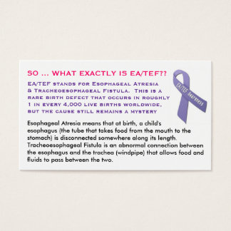 EA / TEF Onderwijs Kaarten Visitekaartje