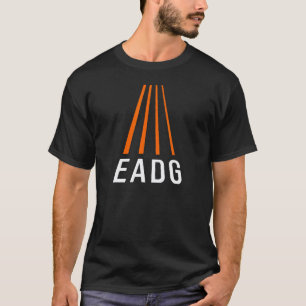 EADG 4-snarige basgitaarspeler bassist perspectief T-shirt