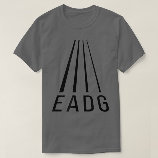 EADG 4 String Perspective - Bass GuitarBass Player T-shirt (Design voorkant)
