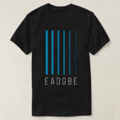 EADGBE 6 String Guitar Player & Guitarist - Cool65 T-shirt (Design voorkant)