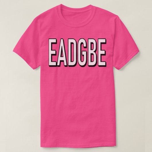 EADGBE T-SHIRT (Design voorkant)