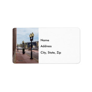Eads Bridge langs Lucas Ave Etiket