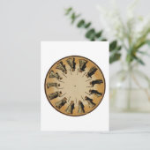 Eadweard Muybridge Couple Waltzing Phenakistoscope Briefkaart (Staand voorkant)